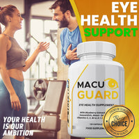 MacuGuard+ Eye Supplement - 120 Capsules - Zeaxanthin, Meso Zeaxanthin, Lutein, Blueberry Extract Plus Vitamins and Minerals - Premium UK Made