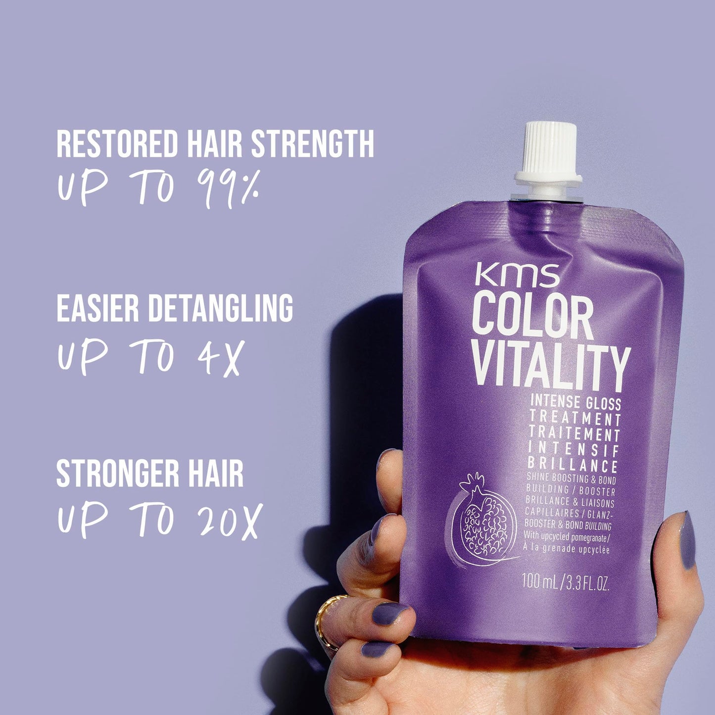 KMS ColorVitality Intense Gloss Treatment for Shiny Hair, 100ml