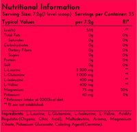 Fit&Shape F&S BCAA Powder 8:1:1 (Branched Chain Amino Acids) | L Glutamine, Magnesium, Potassium | Pre Workout Supplement | 35 Servings, 250g |Raspberry | Suitable for Vegans & Vegetarians