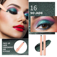 Oulac Dark Green Eyeshadow Stick – Twist-Up Creamy Crayon, Waterproof Long Lasting Eye Makeup, Vegan & Cruelty-Free Eye Makeup, 1.25g, 16 So Jade