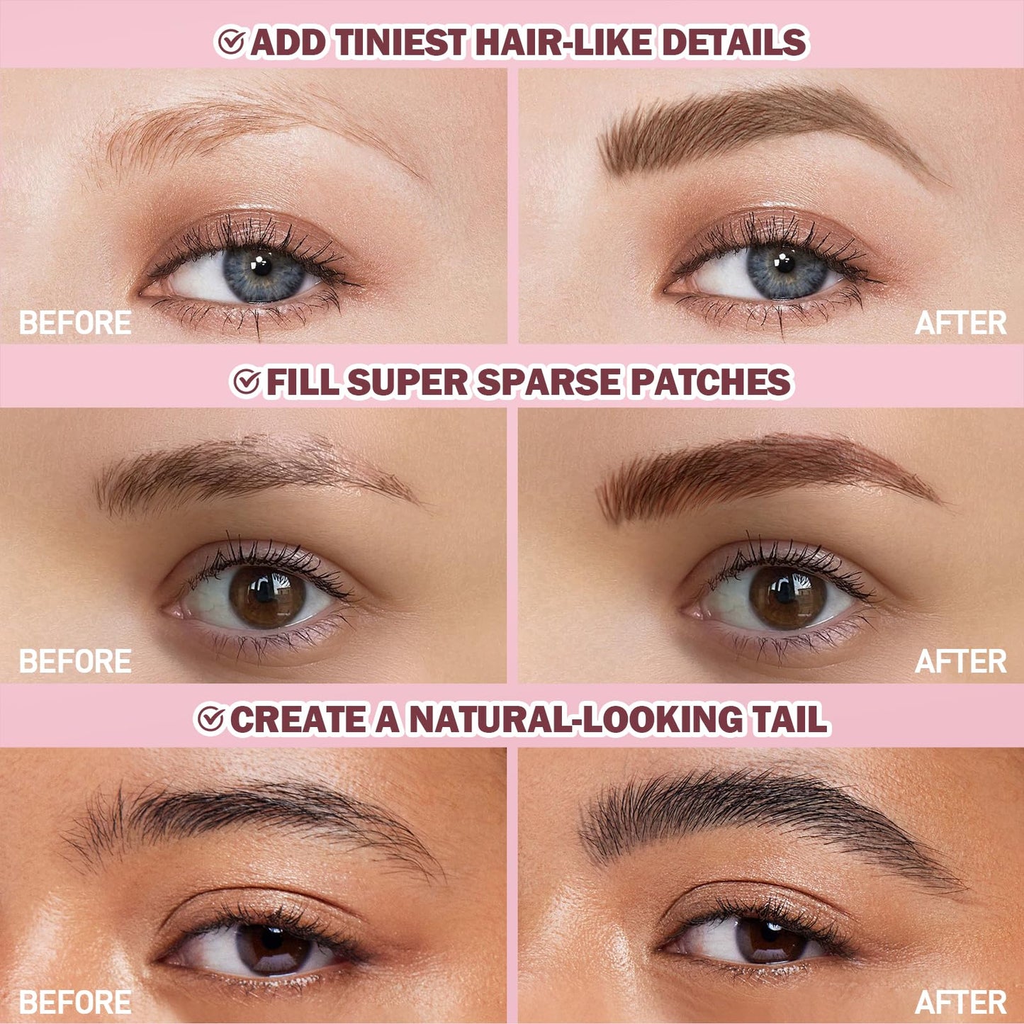 Anglicolor Brow Fection Angled Brush,Microblading Eyebrow Pen,Natural Brows Eyebrow Pen,Easy To Color,Long Lasting,Quick Drying,Natural Shaping Outlining Filling Eyebrow Makeup Upgrade (05#Espresso)