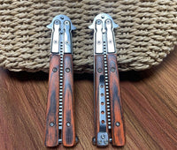 DYBADYSA 1 Pcs Metal Stainless Steel Durable Folding Butterfly Comb Gift Set