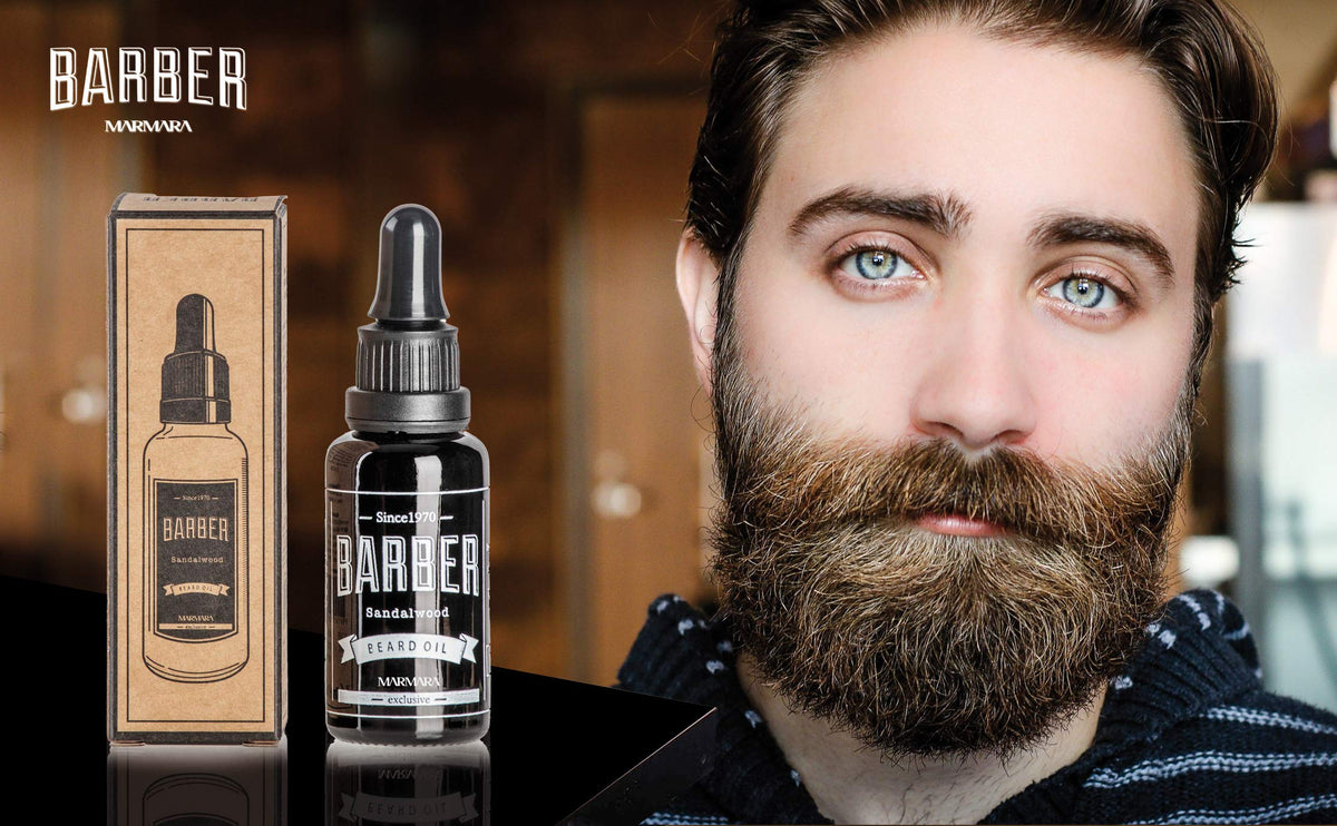 barber marmara Barber Marmara Beard Oil 30 ml Beard Oil for Daily Beard Care from 3 Day Beard to Full Beard Sandalwood Beard Care Oil Men Extra Shine and Smoothness Beard Oil Men