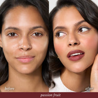 Julep Skip The Brush Cream to Powder Blush Stick - Passion Fruit - Blendable and Buildable Color - 2-in-1 Blush and Cheek Makeup Stick