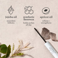 Julep Brow 101-2-in-1 Eyebrow Pencil and Tinted Brow Gel - Medium Brown - Waterproof - Thickening Silk Fibers - All Day Hold - Fill Define and Shape Brows