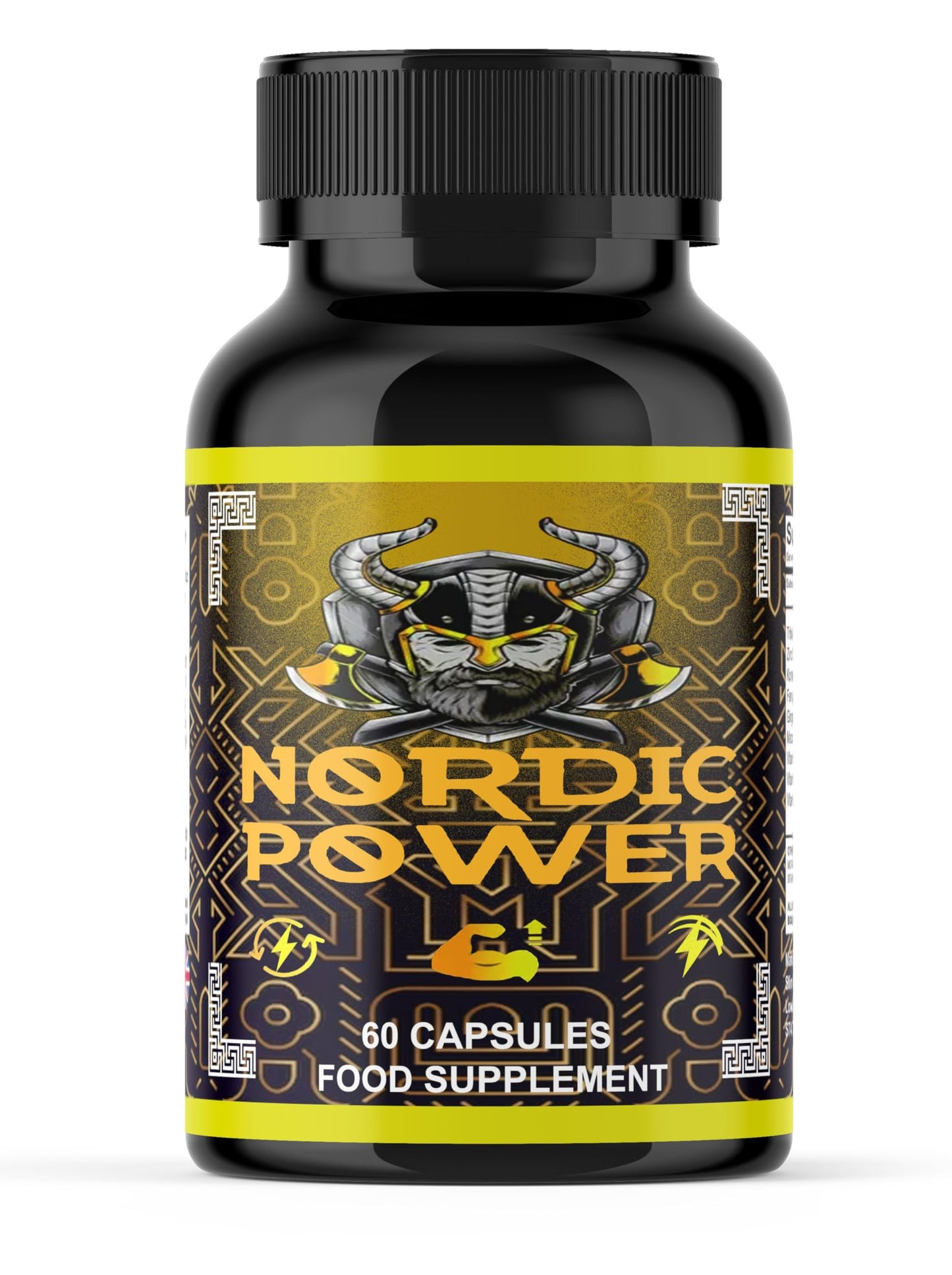 Nordic Power Capsules, NordicPower for Men, Energy & Vitality Support 60 Capsules/Slim Warriors