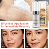 HEXIN TLM Color Changing Foundation, Colour Changing Foundation for Mature Skin, Long Lasting Waterproof Makeup Base Nude Face Cover Concealer Cream SPF (30 ml,2 Pack)