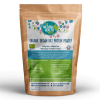 Organic Brown Rice Protein Powder By The Natural Health Market Vegan Protein Source 80% Protein By Weight (400g)