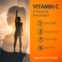 Effervescent Vitamin C Tablets, 20 Orange Flavoured Tablets, High Strength, Immune Support, Essential for Normal Collagen Formation, Vegan, Made by Northumbria Health