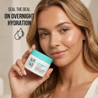 Nip+Fab Hyaluronic Fix Extreme4 Overnight Bounce Water Cream 2% 50 ml, Hydrating, Smooths Pores, Fine Lines and Wrinkles, Prevents Moisture Loss