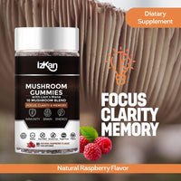 Izkan Mushroom Gummies Supplement 3000mg - 9 Mushrooms Gummies with Ashwagandha Supplement Promotes Nootropic Brain Supplement, Immune Support & Stress Relief - 60 Count (Halal, Gluten-Free, Vegan) (2)