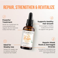 Afrocenchix Restore Damage Repair & Protection Hair Oil, with Omega 3, Rosemary & Chia Seed extracts to Protect Against Breakage, Repair Split Ends, Strengthen Weak & Heat Damaged Hair, 100 ml