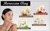 THE ISMA Moroccan Clay Powder for Face & Hair Mask | Ghassoul Clay, Green Clay, Red Clay & White Clay | Natural Cleansing Clay for Facial Mask, Hair Mask & Skin Care (100g, Green Clay)