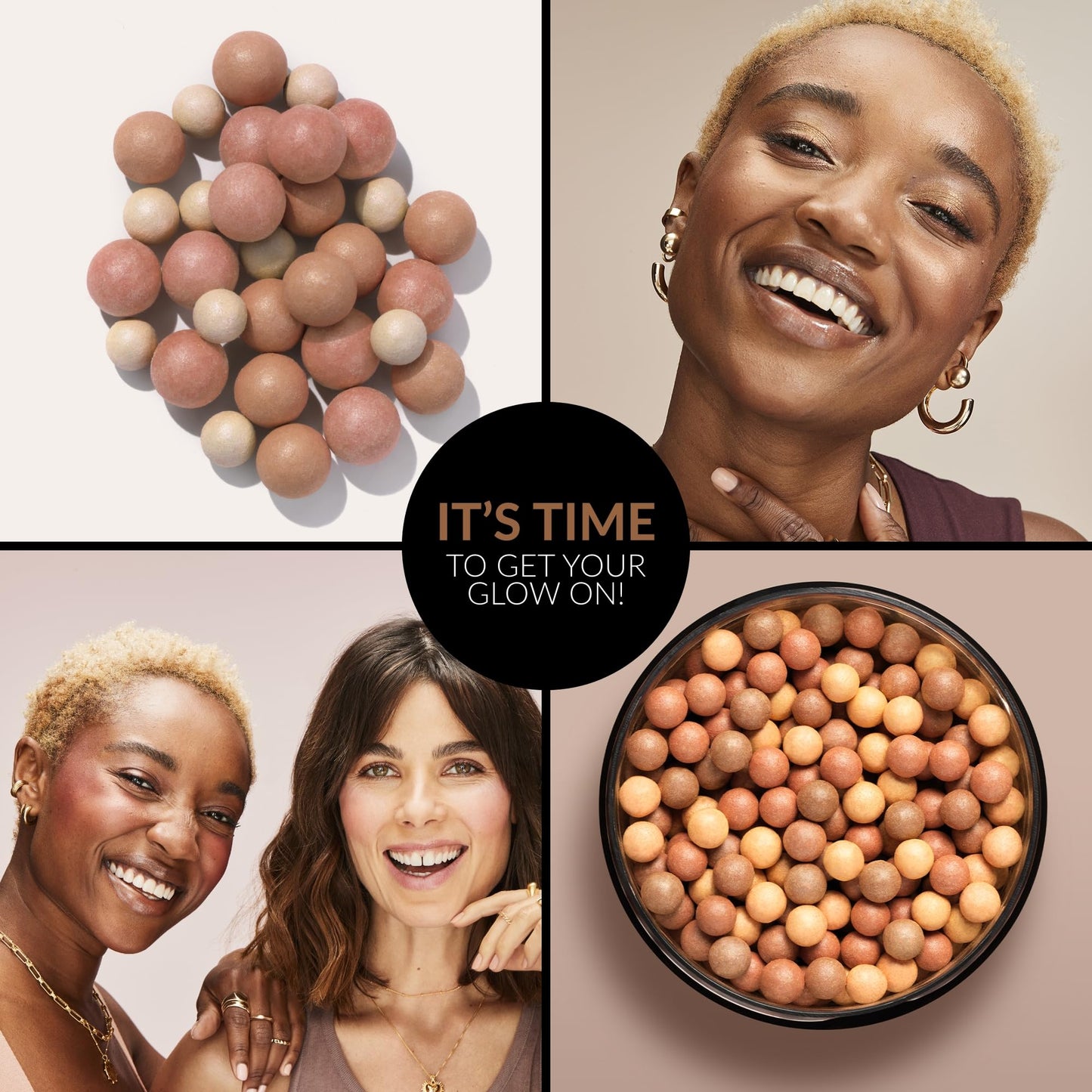 Avon Bronzing Pearls - Warm Glow, Multi-Shade Pearls with Mineral Pigments for a Buildable Multi-Dimensional Sun-Kissed Glow, Suitable for All Skin Tones, Cruelty-Free Face Bronzer, 28g