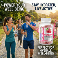 DETOXY BEAR LTD Hydromax Electrolytes Gummies - 60-Count Keto Electrolyte 2000mg and B12 Vitamin 1500mcg - Soft Chewable Gummies for Energy Support, Non GMO, Hydration Boost, Muscle Recovery