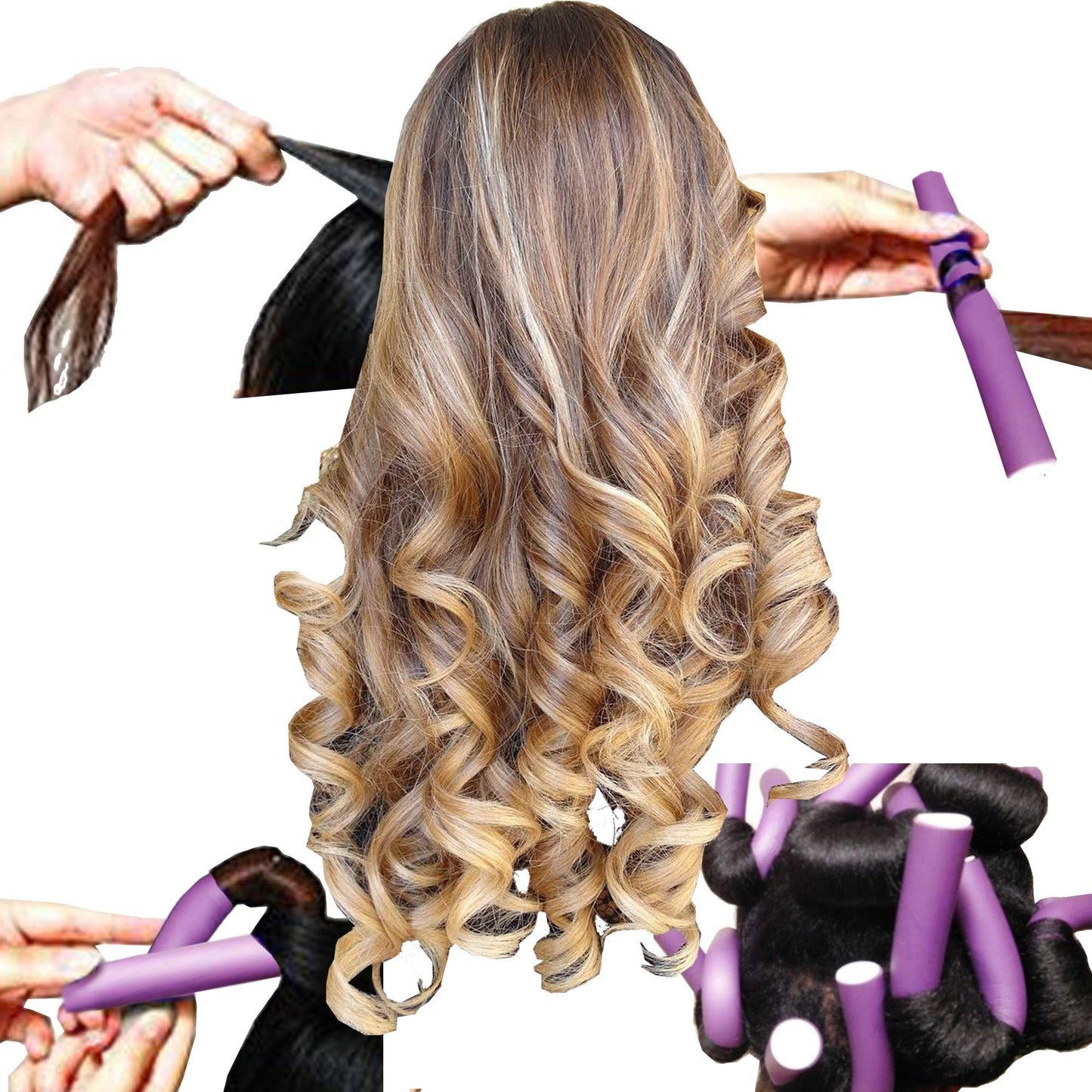 EUROSTIL 12 Piece Salon Quality Soft Foam Bendy Self-locking Hair Styling Rollers, Twist and Curl by Eurostil.