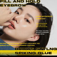 Eyebrows Styling Spiking Glue – Long-Lasting Glue for Brows & Edges 2 in 1 Eyebrow Gel, Strong Hold for Fluffy & Defined Brows, Eye Brow Setting Gel 10ml