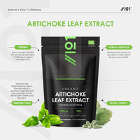 ALPHA01 Organic Artichoke Extract 7500mg - High Strength Cynara Scolymus Supplement - 90 Vegan Capsules (3 Months Supply) - Resealable and Recyclable Pouch - by Alpha01