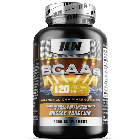 Iron Labs Nutrition BCAA Tablets (120 Tablets) - 2400mg BCAAs per Serving (Amino Acid Supplements) - BCAA Capsules with Vitamin D - Amino Acids Suitable for Vegetarians