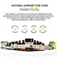 Shilajit Resin Tablets with 81% Fulvic Acid, Himalayan Shilajit Third-Party Purity & Potency Tested. Minerals, Immune System & Energy by Inner Vitality