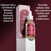 Nature Spell Vitamin Boost Face Oil 30ml – Infused with Marula Oil and Evening Primrose – Restores Radiance & Vitality to Dull Skin – Skincare Facial Oil - Suitable for All Skin Types