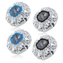 DIVINA VITAE 4 Pieces Aluminum Foil Heat Cap for Deep Conditioning, Reusable Deep Conditioning Hair Cap Heated Shower Cap for Hot Oil Hair Treatment Processing Caps for Hair Dye Cap Tin Foil Hat for Home Salon Use