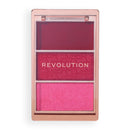 Revolution Beauty London Revolution, Blush Icon Palette, Cream & Pressed Powder Blusher, Highly Pigmented, Face Palette, Vegan & Cruelty-Free, 3 Shades, My Cherry Truth