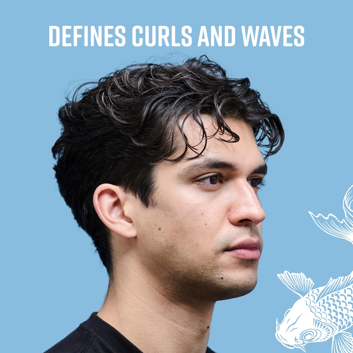 fish Fish Curl Cream 150ml – Define & Hydrate Curls with Lightweight Hold & Frizz Control – Moisturising Formula for Soft, Natural-Looking Waves