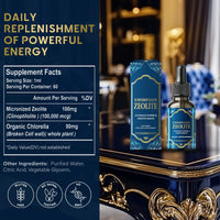 Anogol Zeolite Detox for Adults, Gentle Heavy Metal Detox, 60 ml Zeolite Drops with Chlorella, Methyl Vitamins B12 and D3, Boosting Energy and Focus, Supports Digestive and Immune Health, N1