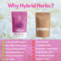 Hybrid Herbs HYBRID HERBS – Organic Tremella Mushroom | 10:1 Extract Powder 113g | Anti Aging Supplement for Beauty & Skin | Rich in Antioxidants, Beta Glucans, Vitamin D & Prebiotic Fibre