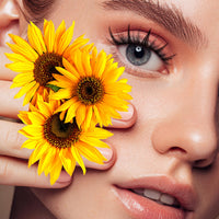 BelleQiana B&Q Clusters Lash Kit Sunflower Lash Extension Kit No lash Map Natural LASH Clusters Individual with Invisible Band Eyelash Extension kit C Curl LASH with Bond and Seal (LRTZ-Sunflower)