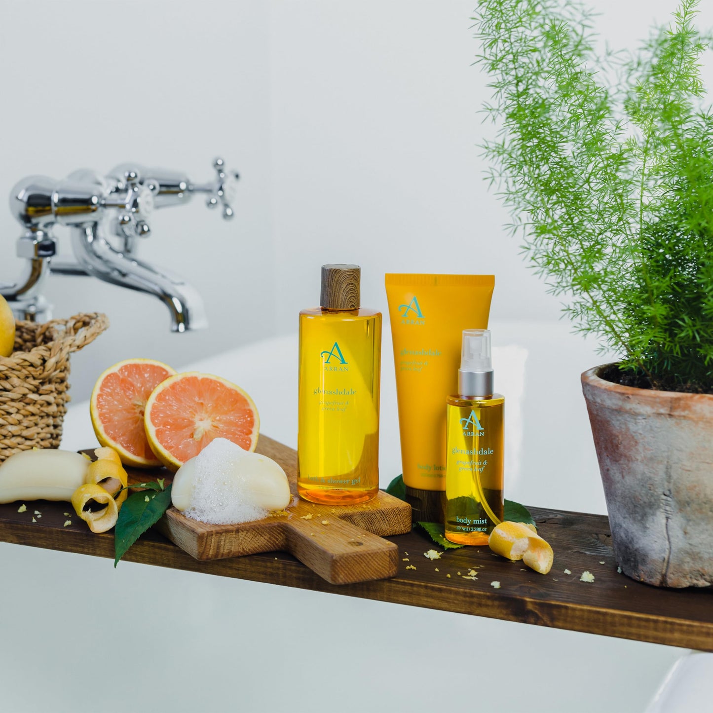 Arran Sense of Scotland Arran Glenashdale Luxury Hand Wash (300ml/10floz) Premium Liquid Hand Soap Scented with Bright Zesty Citrus Oils