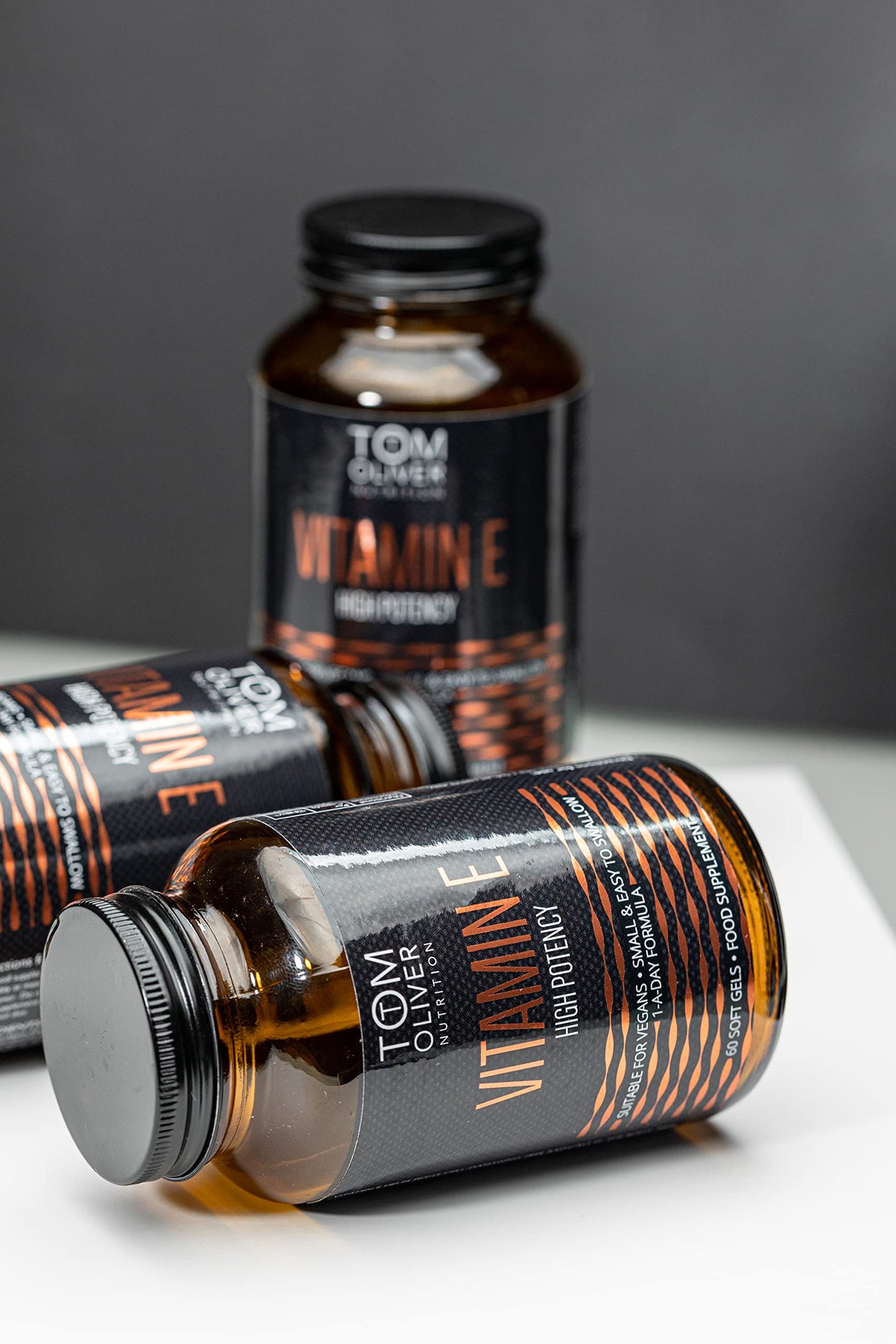 Tom Oliver Nutrition - Vitamin E 400IU High Potency, Highly Absorbable (60 Softgels) (1)