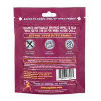 Drankful Butt Napkins - Water-Based Flushable Wipes, Individually Wrapped, For On-The-Go & Travel, Running, Camping, Festivals. Unscented & Hypoallergenic, Adult Sized (Running, 5 Count (Pack of 1))