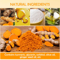 Lustwieta Turmeric Soap Turmeric Acne Dark Spots Smooth Skin, Handmade Soap Bar Pure Soap Bar For Face & Body, Skincare Face Care, Moisturizing, Blackhead Corrector Remover, Moisturizing Erase Fine Lines(1 PCS)