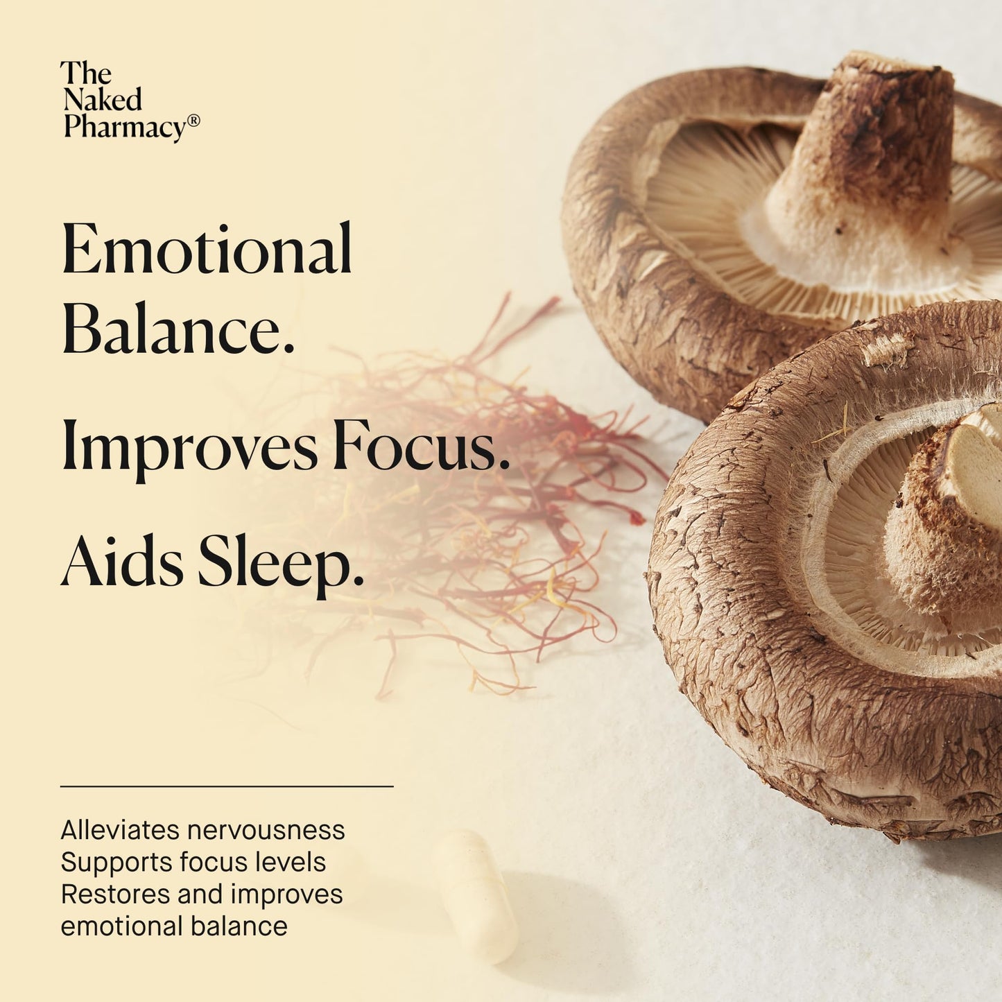 The Naked Pharmacy | Saffrosun Family Bundle | Natural Saffron Supplements for Children & Adults | Vitamin B12 | High Strength | Emotional Balance & Fatigue | No Additives | Vegan | 120 Capsules