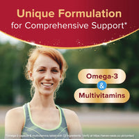 Sevenseas Seven Seas Omega-3 and Multivitamins Woman, with Biotin and Iron, 30-Day Duo Pack