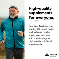 NEW LEAF PRODUCTS Calcium Magnesium Zinc and Vitamin D Supplement - 120 High Strength Tablets Supplement with Magnesium Vitamin D, Zinc Tablets Complex Made in The UK by New Leaf
