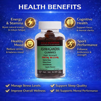 Aclla Nutrition Aclla Ashwagandha Gummies 3000mg with B6 – Vegan Apple Flavor – Stress, Sleep, Anxiety & Mood Support – Adaptogen Energy Booster – 60 Gummies (1 Month Supply)