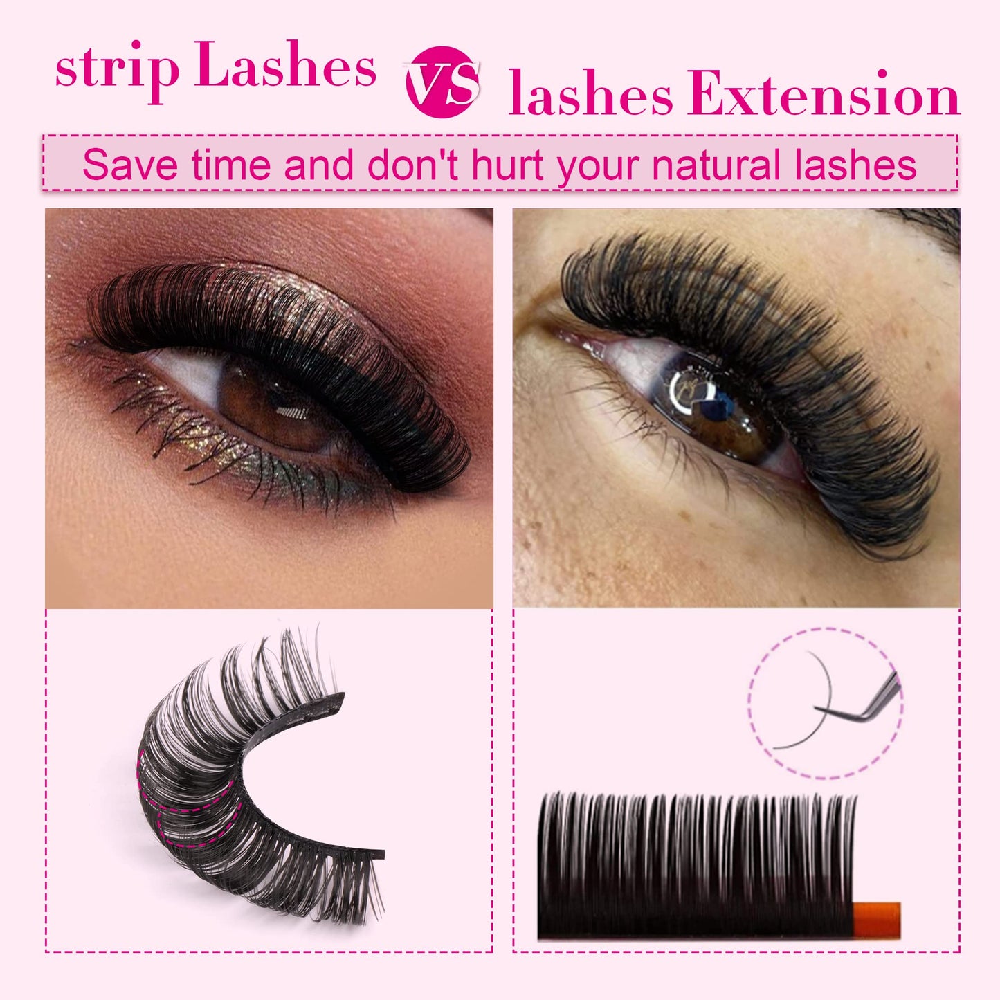 JIMIRE Russian Strip Volume Eyelashes DD Curl Fluffy False Eyelashes Look Like Lash Extensions Natural Lashes 16 Pairs Pack