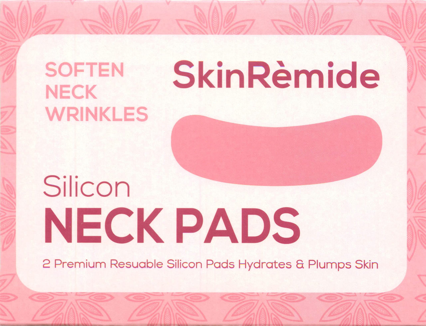 Skinremide 2 Silicon Neck Wrinkle Pads - Anti Wrinkle Premium Reusable Patches for Skin Lines Prevention - Wrinkle Smoothing Overnight Treatment for Neck