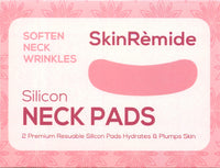 Skinremide 2 Silicon Neck Wrinkle Pads - Anti Wrinkle Premium Reusable Patches for Skin Lines Prevention - Wrinkle Smoothing Overnight Treatment for Neck