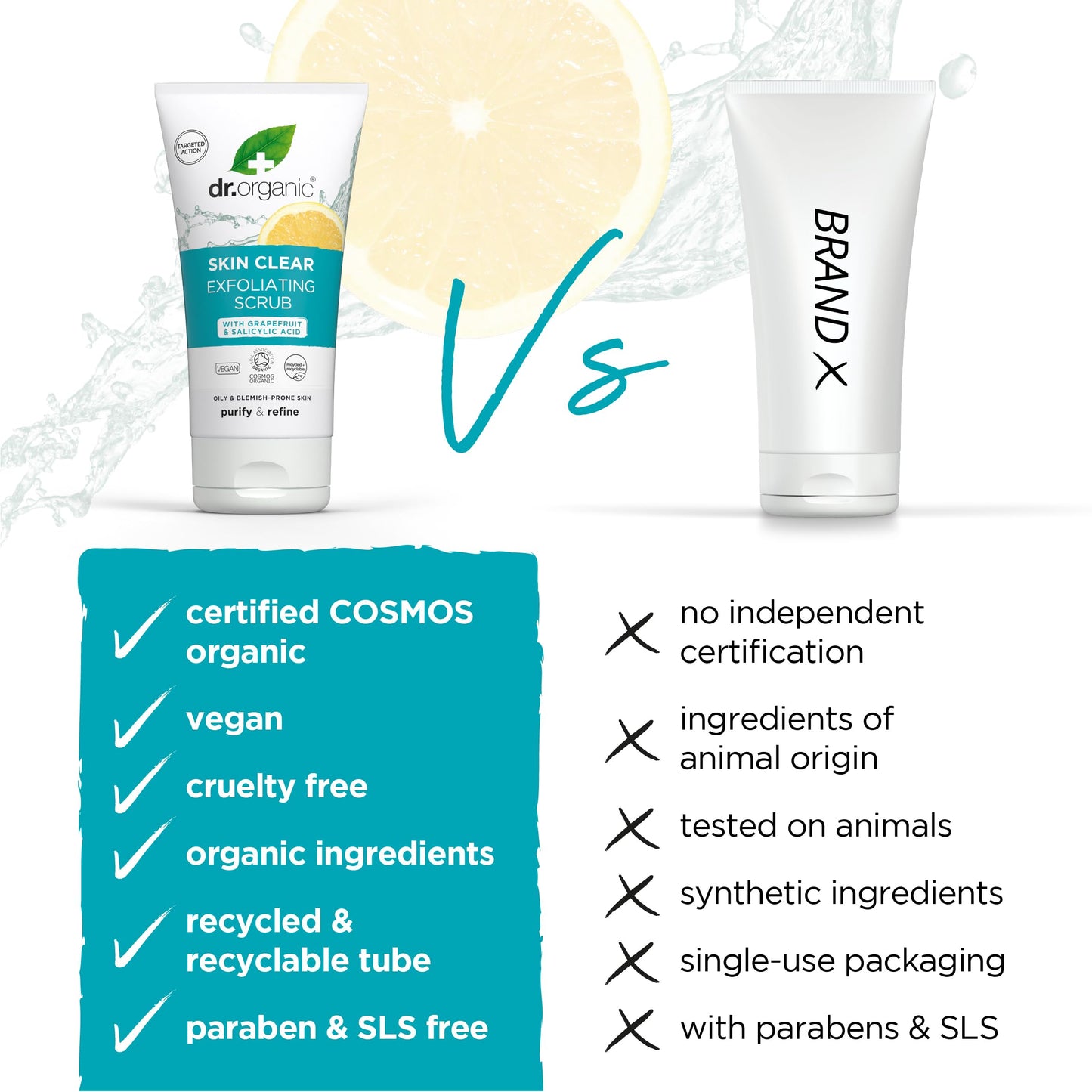 Dr. Organic Dr Organic Skin Clear Exfoliating Scrub 150ml