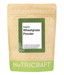 NutriCraft Organic Wheatgrass Powder – 500g, Pure, Chlorophyll-Rich Superfood, Packed with Vitamins, Amino Acids, Enzymes, No Additives or Preservatives, Non-GMO, Sustainably Sourced