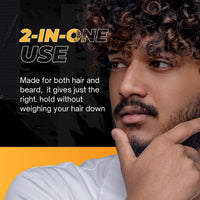 NISHMAN Curl Cream 200ml for Men – Defining Hair Cream for Curly & Wavy Hair - Leave-In Conditioning Styling Product - Anti-Frizz Smoothing Cream for Prominent Curls