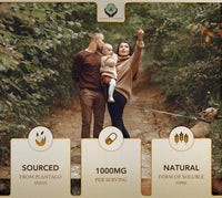 Earth's Nurture EN Psyllium Husk | 180 Fibre Supplement Psyllium Husks Capsules - 1000mg per Serving | High Strength Fiber Supplement with Psylium Husk Powder | Non-GMO & Allergen Free | Made in UK