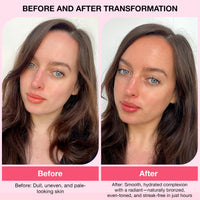 Bare by Vogue Light Face Tanning Serum - Natural Sun-Kissed Glow, Streak-Free Facial Self Tanner for Sensitive Skin - Non-Comedogenic, No Fake Tan Smell & Hydrating