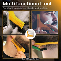 groomarang New Groomarang Beard Styling and Shaping Template Comb Tool Perfect Lines & Symmetry Shape Face Neck Line Fast And Easily.