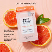 VOESH Pedi In a Box 4 Step Fruity Trio 3 Pack, Mango Delight, Tangerine Twist, and Vitamin Recharge, At Home Pedicure Treatment, At Home Pedi, Spa Treatment, Vegan Beauty, Foot Spa, Luxury