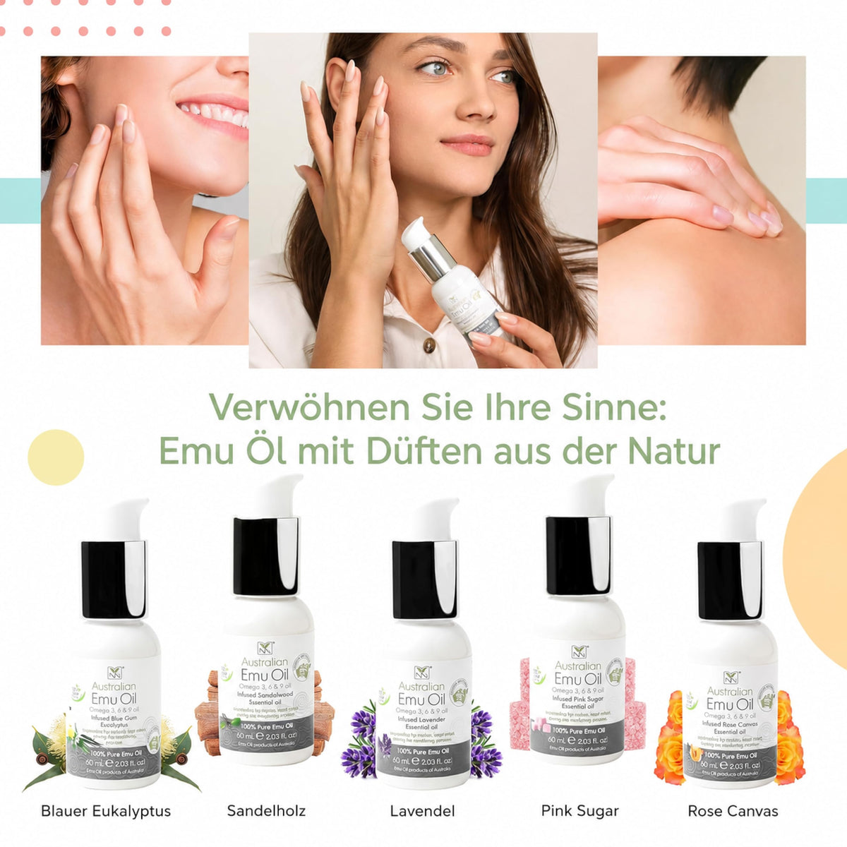 Y Not Natural Pure Emu Oil - Face Moisturizer, Body Oil & Hair Growth Oil - Organic Skin Care with Vitamin E Oil, Omega 3-6-9 - Multi-Use Face Oil, Scalp Oil & Cuticle Oil- Australian Emu Oil (200ml)